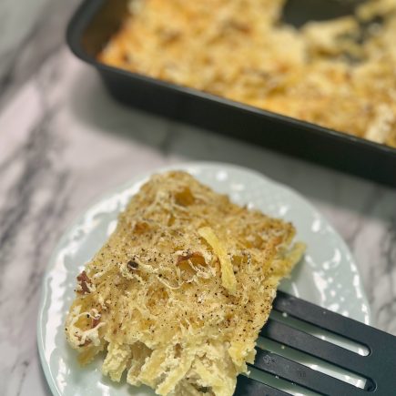 פשטידת פסטה וגבינות טבעונית